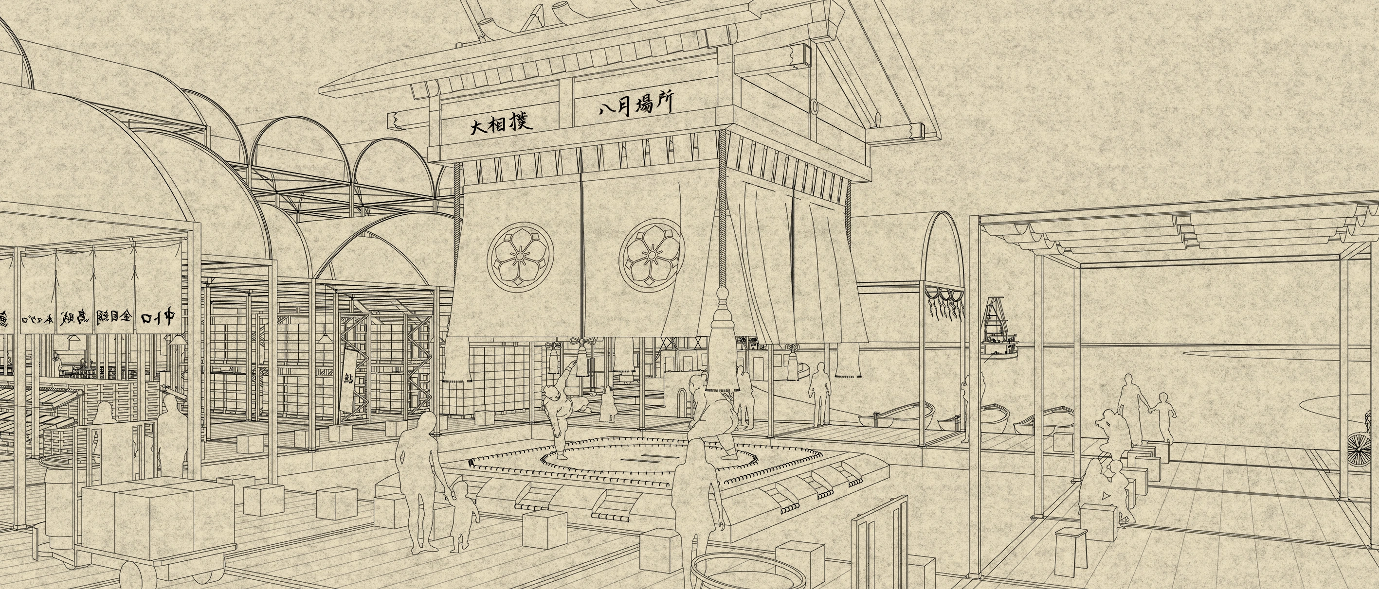 57th Central Glass International Architectural Design Competition — Honourable Mention — spatial view